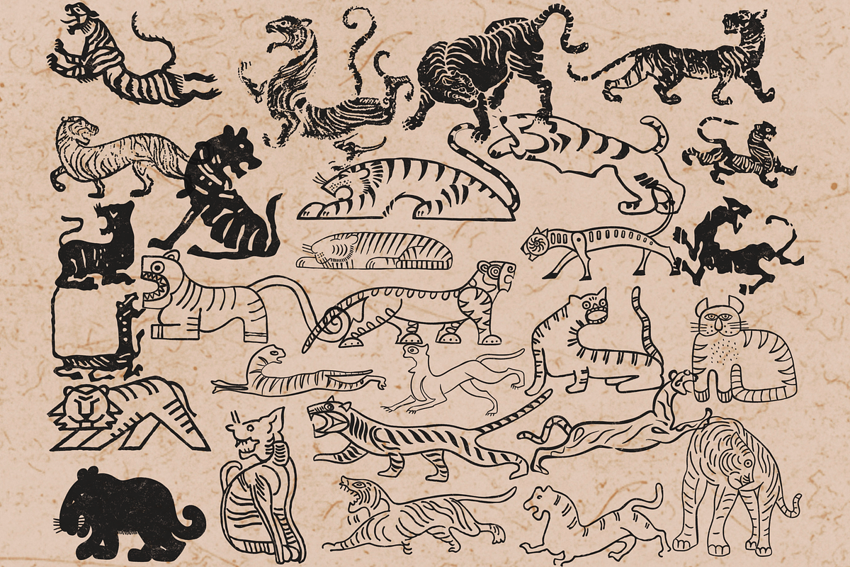 Tiger Procreate Stamps., a Brush Add-On by TheWhiteCatLab (Photo 7 of 7)