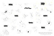 Paint splatter photoshop brush set, a Brush Add-On by FOXYdigitalart (Thumbnail 4 of 6)