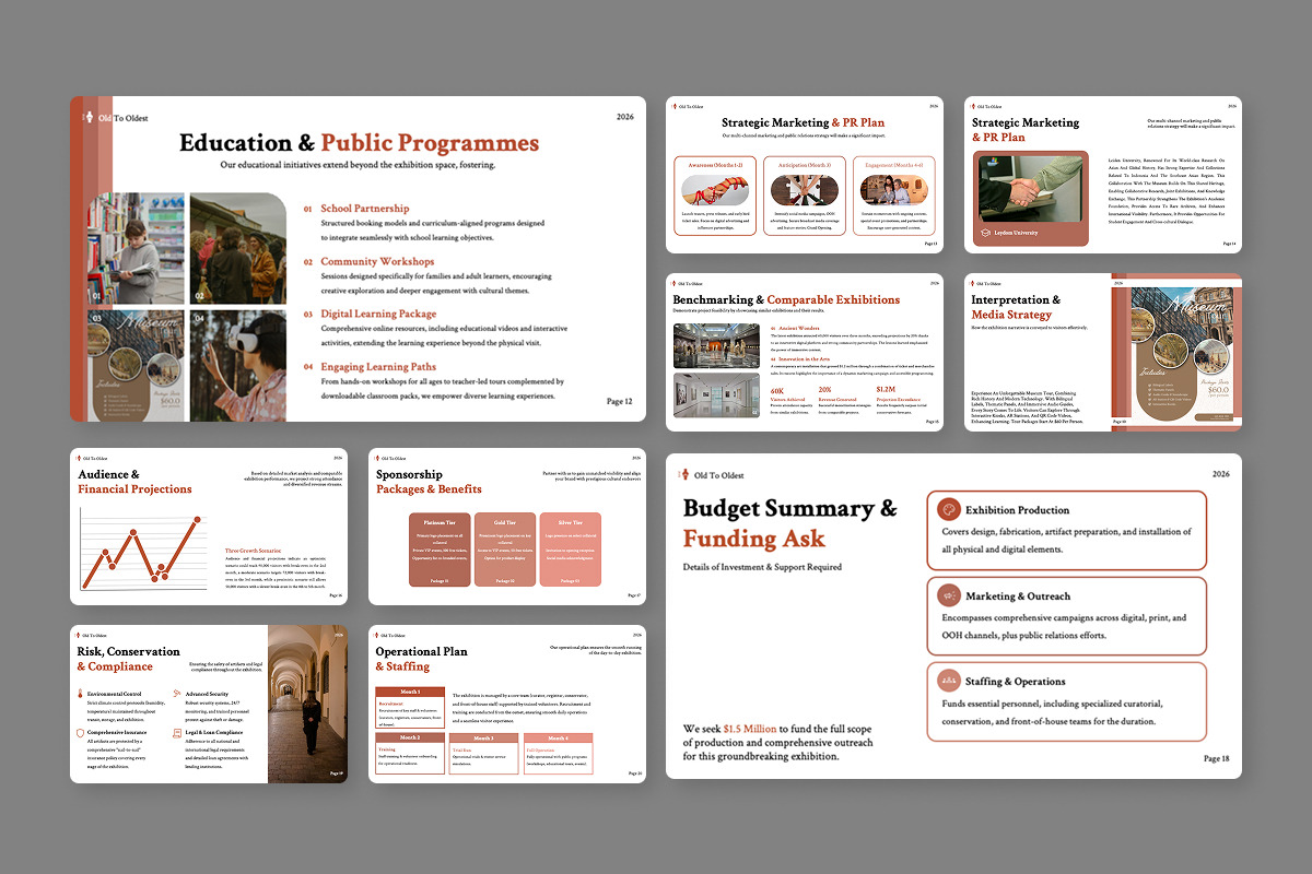 Museum & Exhibit Pitch PowerPoint preview 4