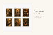 Woodland Forest Animals, Set of 6, an Animal Illustration by LanternkinStudio (Thumbnail 3 of 10)