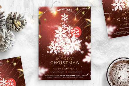 Simple Christmas Flyer Template, a Flyer Template by BrandPacks