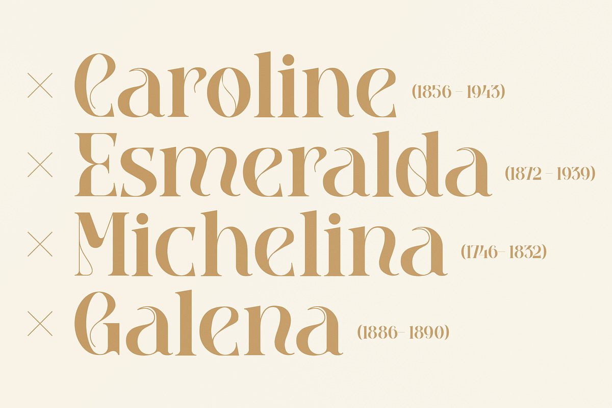 Qebil Stylish Display Font, a Serif Font by Storytype Studio (Photo 5 of 15)
