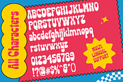Gumdrop Pop Retro Bubble Font, a Sans Serif Font by Littlehand (Thumbnail 8 of 9)