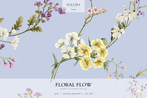 Floral Flow, Romantic Repeat Pattern