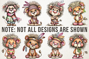 Black History Month Lion Clipart PNG, an Illustration by RobertsArt (Thumbnail 3 of 6)