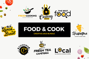 Food & Cooking Logos Bundle