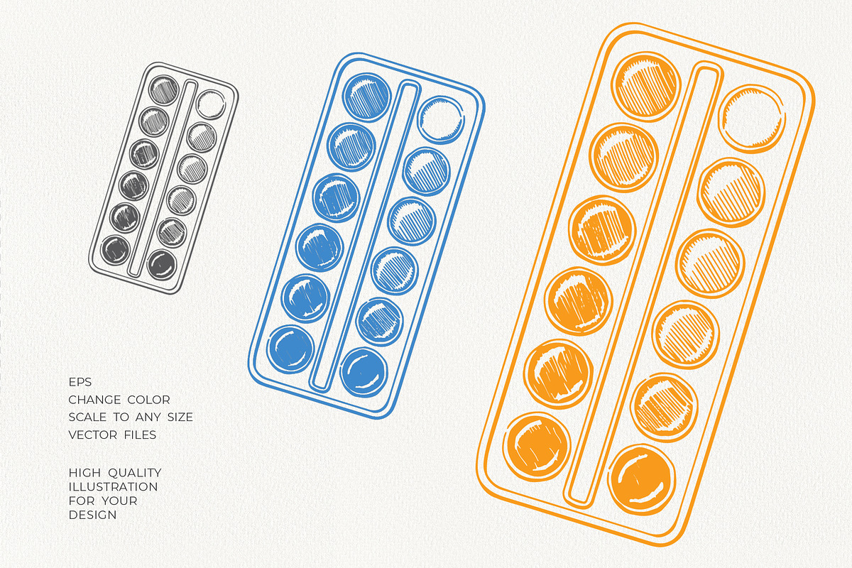 Back to School Supplies Vector, an Education Illustration by YarovaArt (Photo 5 of 15)