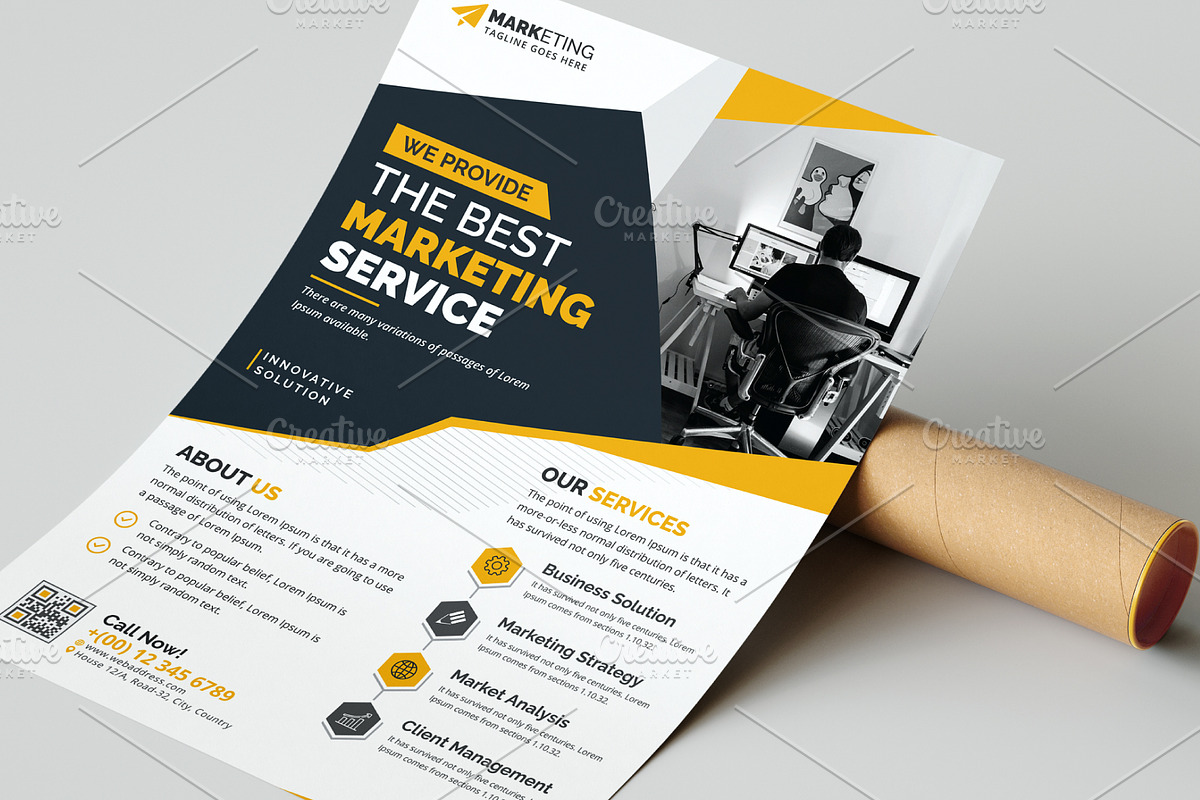 Corporate Flyer, a Marketing Template by GraphicsBurg (Photo 4 of 4)