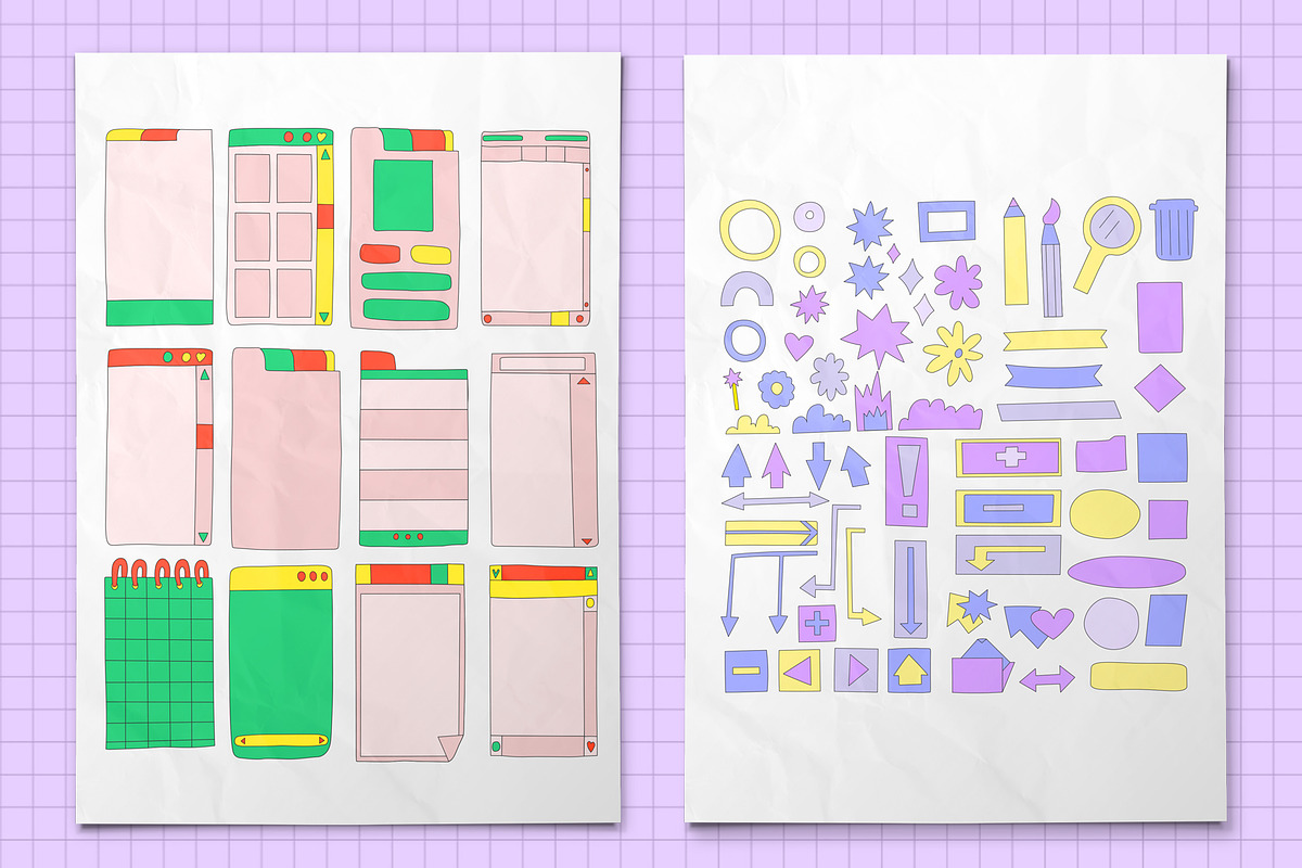 OLD WEB - social media templates, an Illustration by okchizh (Photo 10 of 10)