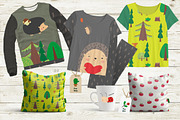 Hedgehog in the forest, a Work Illustration by Svetlana Loseva (Thumbnail 5 of 7)