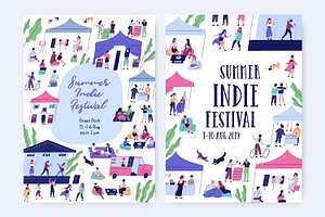 Summer Indie Festival Posters