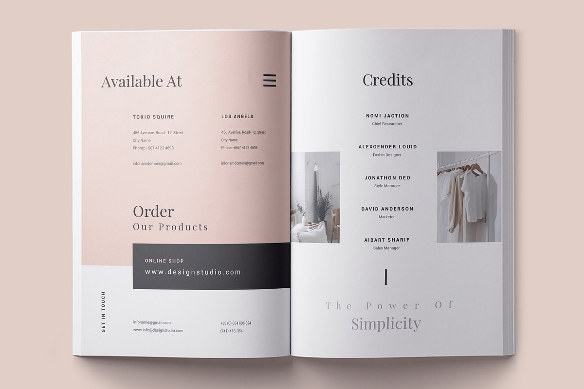 Magazine Lookbook Template, Canva, a Brochure Template by DesVert (Photo 7 of 10)