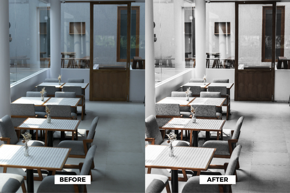 Grey Cafe Mood Lightroom Presets, an Action Add-On by IKFDY (Photo 3 of 5)