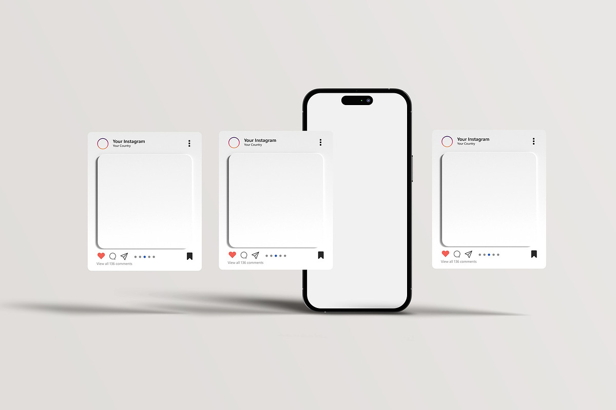 Instagram Post and Stories Mockup, a Device Mockup by Sweetdady (Photo 4 of 8)