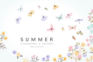 SUMMER Illustrations&patterns