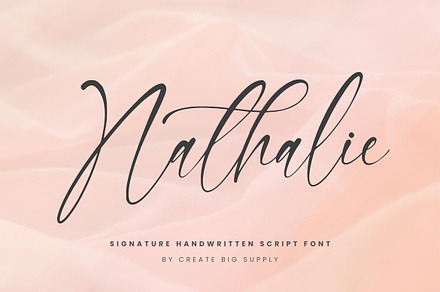 Nathalie Handwriting Script Signatur