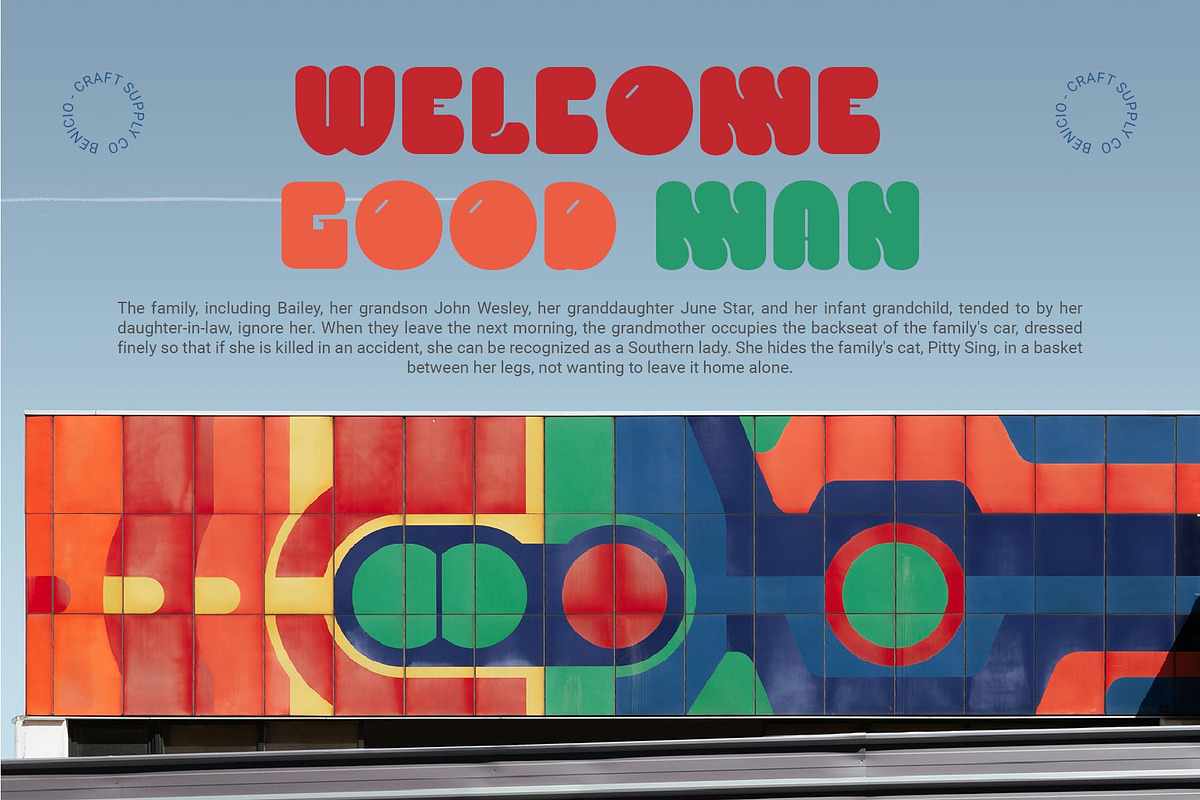 Benicio – Playful Font, a Sans Serif Font by Craft Supply Co. (Photo 4 of 8)