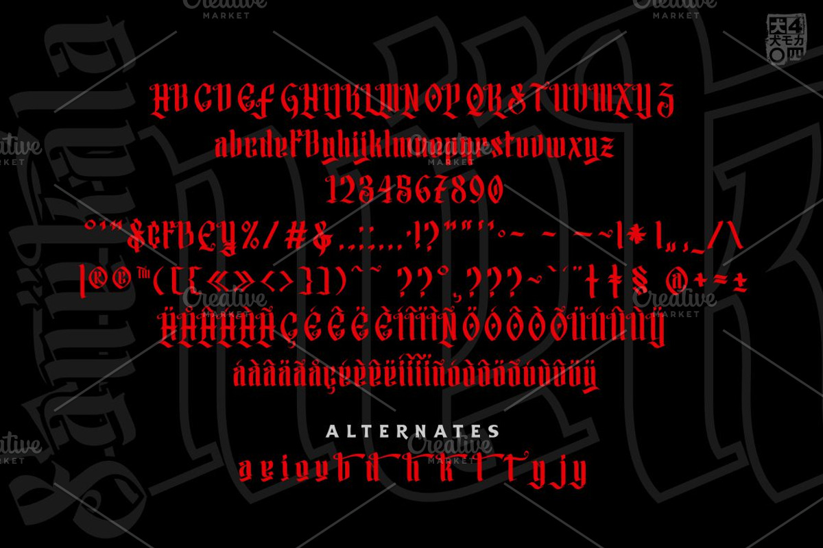 Sanekala Typeface preview 6