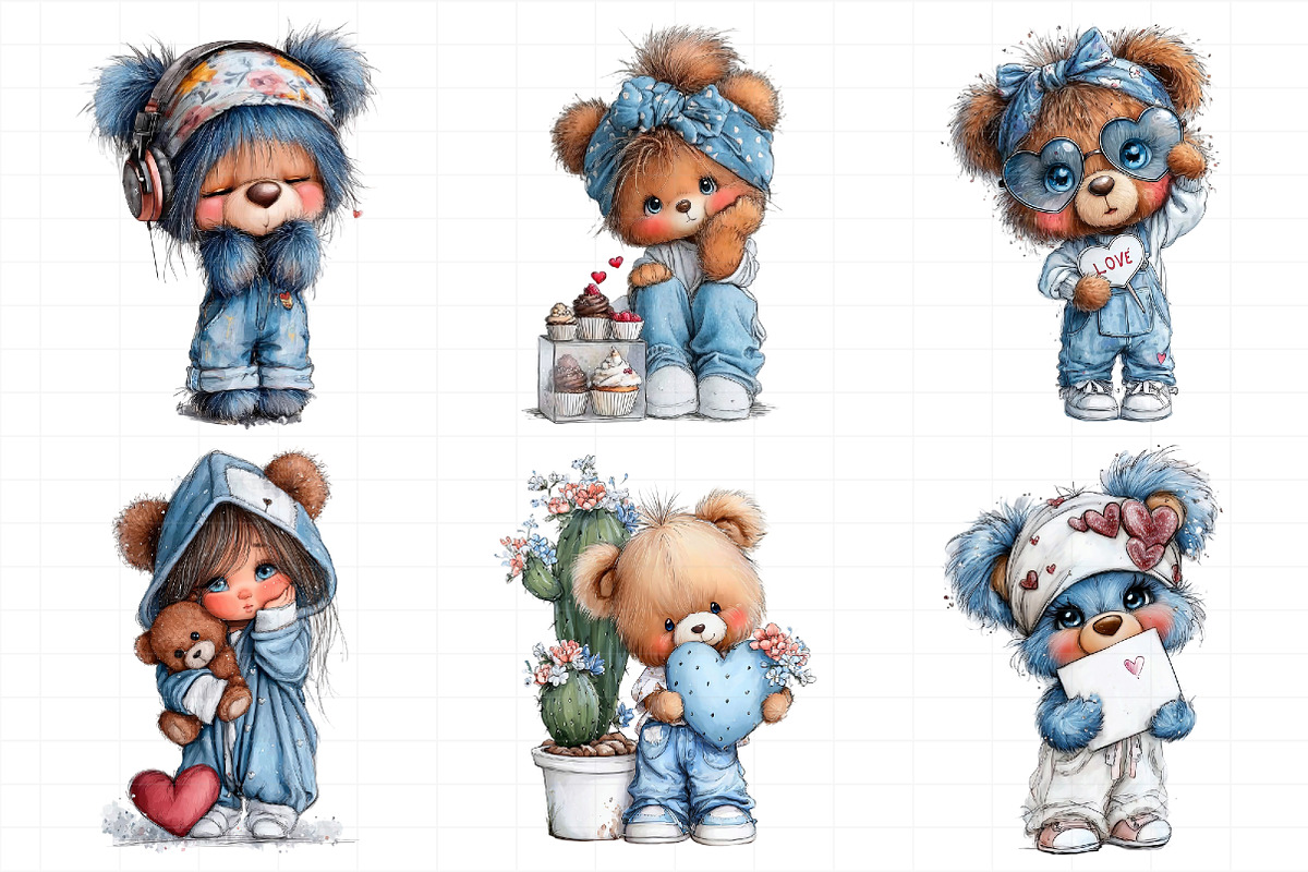 Valentine Teddy Bear, an Illustration by Daily.Designs (Photo 4 of 5)