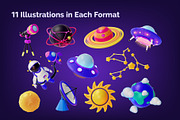 3d Space  Set Illustration, a 3D by 35lab (Thumbnail 2 of 6)