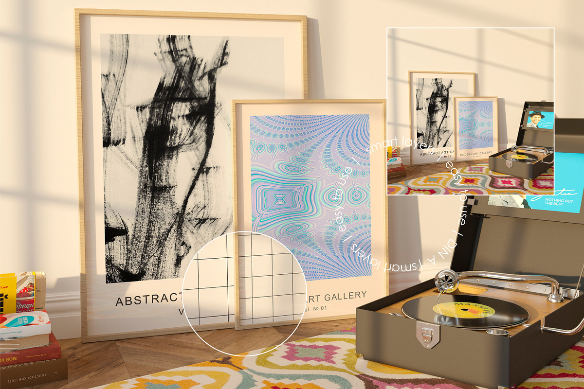 RETRO NOSTALGIA | Frame Mockup set, a Household Mockup by yuliyuri.studio (Photo 5 of 14)