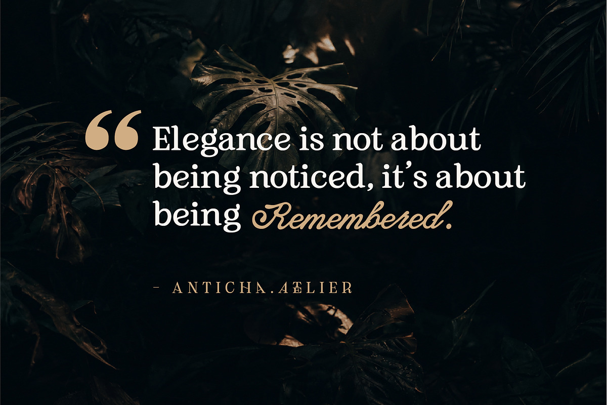 Anticha Atelier – Luxury Font Duo, a Handwritten Font by Nollev (Photo 9 of 14)