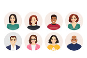 Smiling people avatar collection, a Person Illustration by Volha Hlinskaya (Thumbnail 2 of 5)