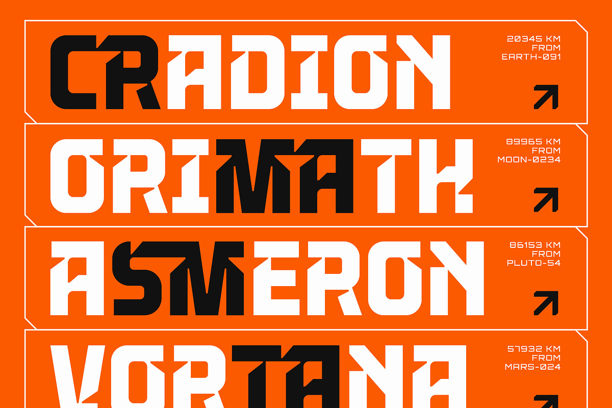 Bimazone - Bold Modern Sc-Fi Font, a Sans Serif Font by Typia Nesia (Photo 5 of 12)
