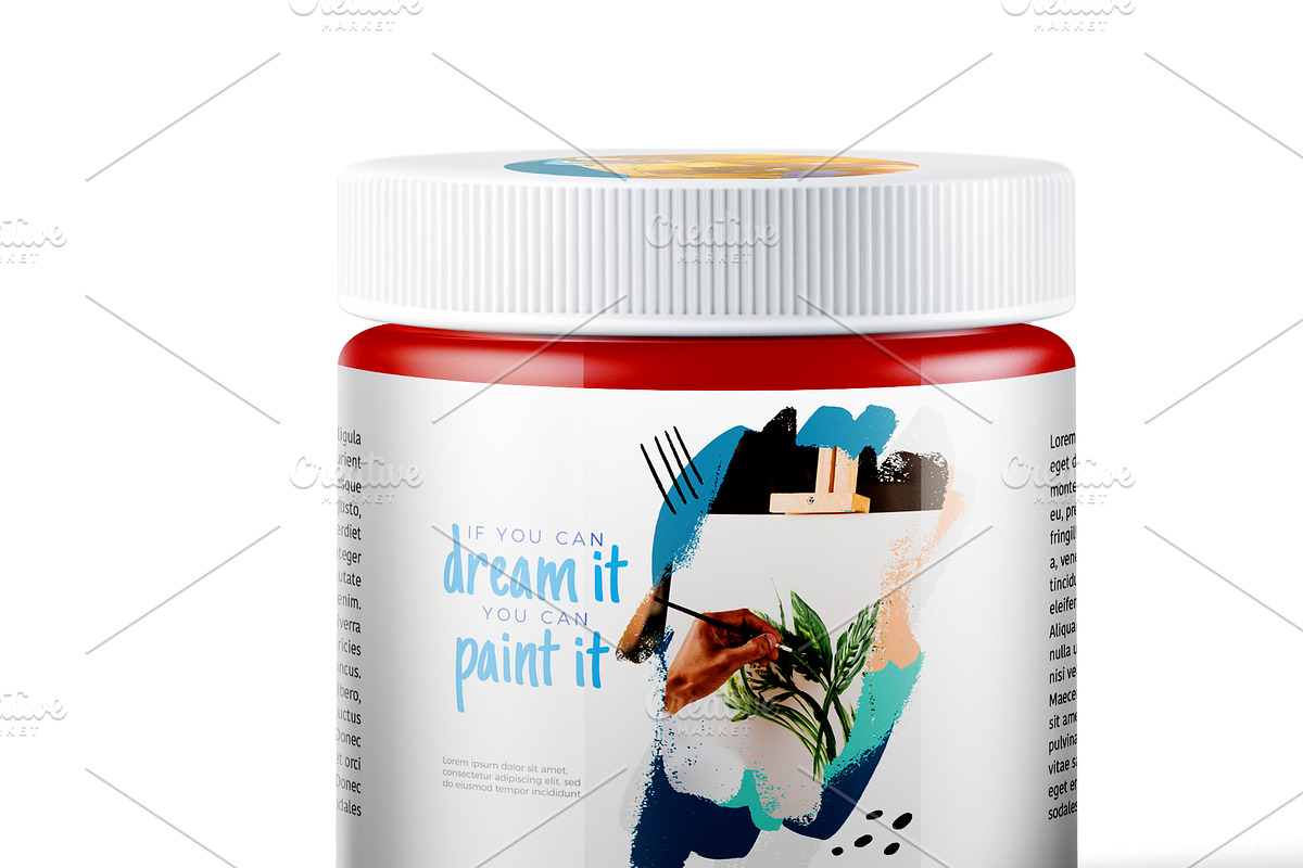 PAINT MOCKUP (TRANSPARENT BOTTLE), a Product Mockup by Moonlight Creative (Photo 6 of 8)