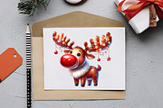Cute Christmas Watercolor Clipart, an Illustration by RobertsArt (Thumbnail 2 of 7)