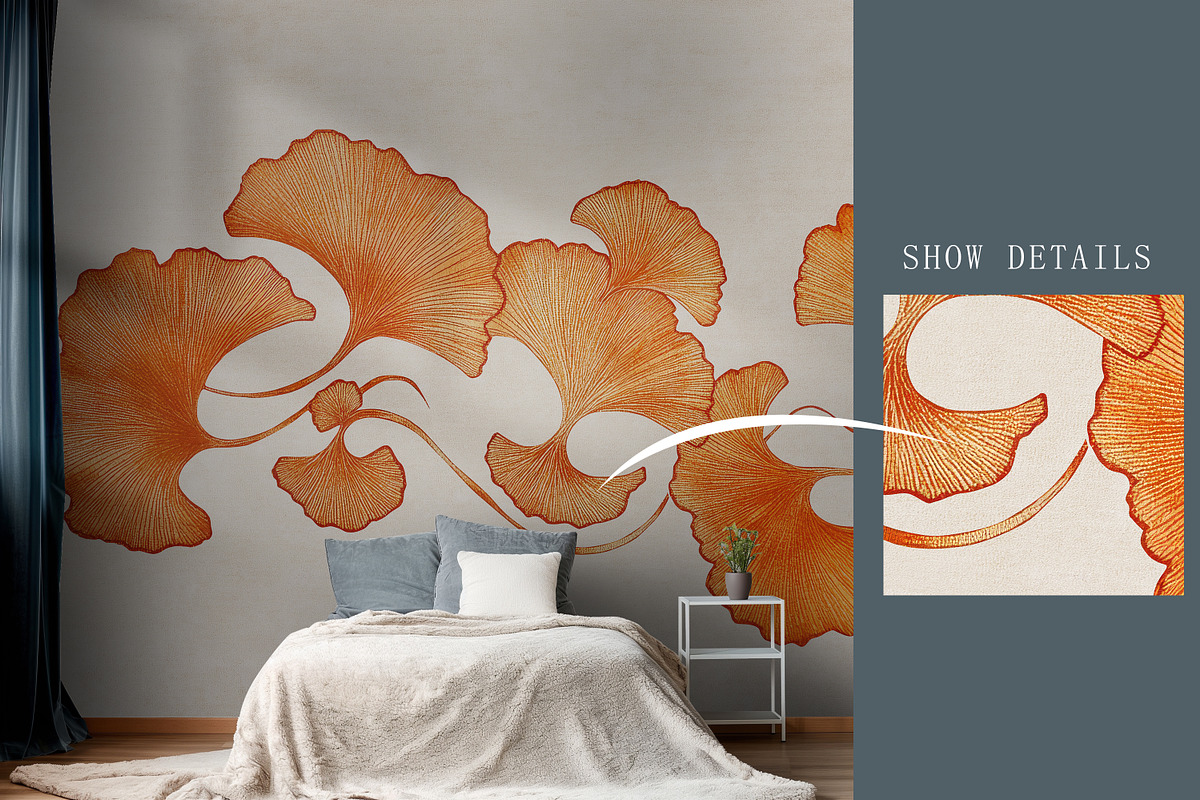 Modern Mixed Art Wallpaper, a Decorative Illustration by fei long (Photo 7 of 10)