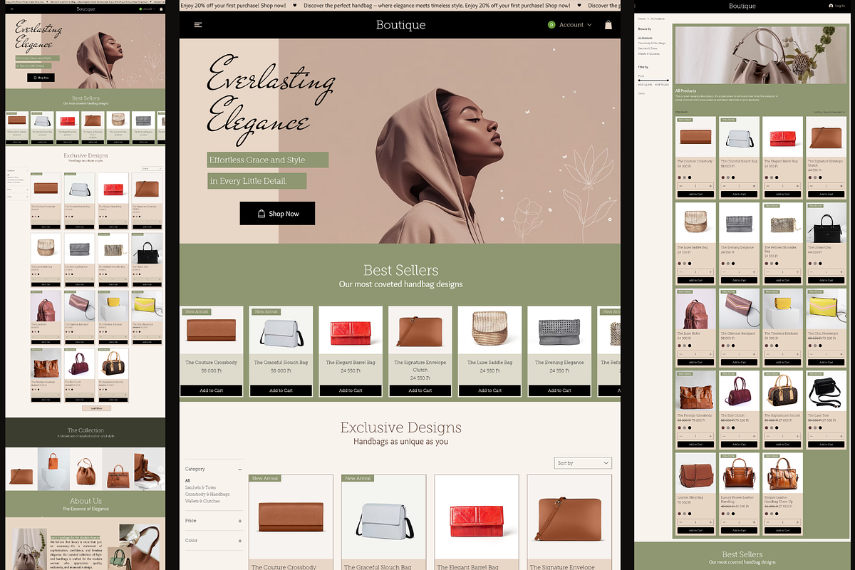 Fashion Webshop - Wix Studio Website preview 2
