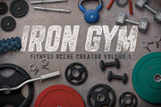 Iron Gym Scene Creator Volume 1, an Object Graphic by Design Panoply (Thumbnail 1 of 6)
