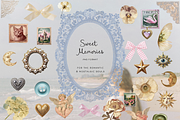 Vintage collage scrapbook lace bows, an Object Graphic by Grace Noboa Illustrations (Thumbnail 10 of 15)