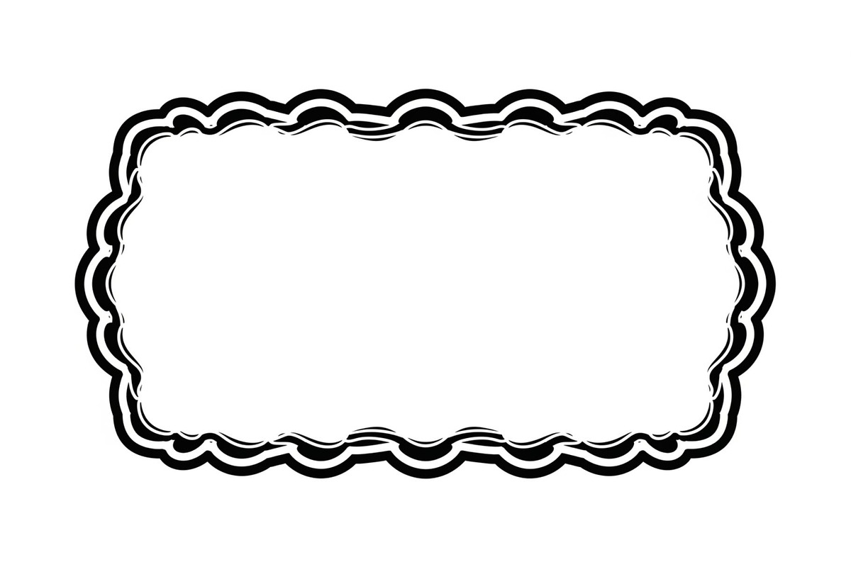 Wavy Scalloped Label Frame Bundle, an Illustration by musafir_fashion (Photo 39 of 51)