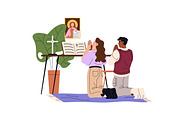 People pray. Different religions set, a Person Illustration by PaperTrident (Thumbnail 7 of 7)