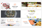 Foodie Facebook Cover Pack, a Social Media Template by Crevo Studio (Thumbnail 2 of 10)