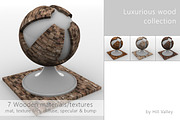 7 Luxurious Wooden materials, a Textures & Material 3D Model by DutchDigitalDesign (Thumbnail 1 of 4)