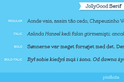 JollyGood Serif Essentials, a Slab Serif Font by Letradora (Thumbnail 3 of 7)