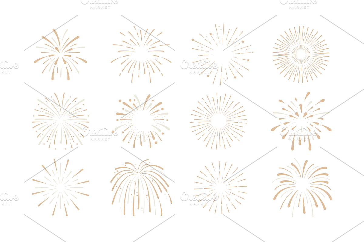 Firework Explosions Set, an Object Graphic by Sinando Studio (Photo 2 of 3)