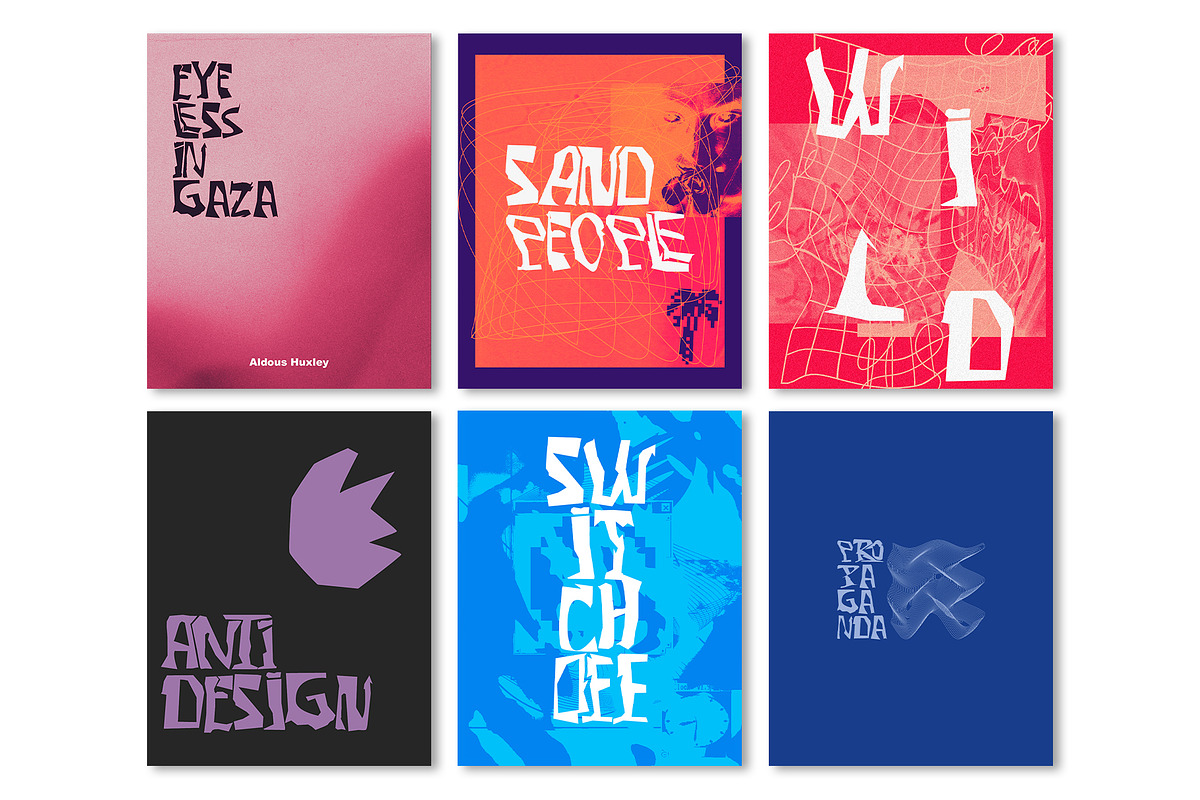 Anti-Font #3 | AntiDesign Collection, a Font by bbymedia.store (Photo 3 of 3)