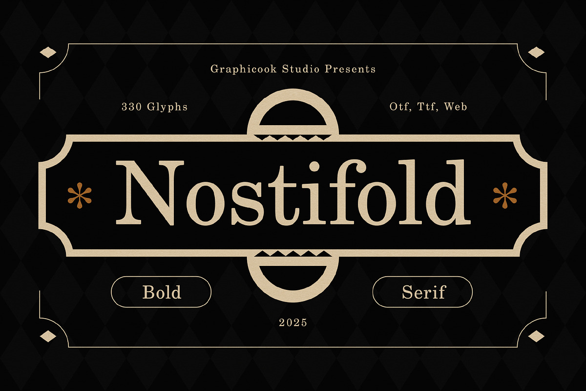 Nostifold, a Serif Font by graphicook (Photo 1 of 10)