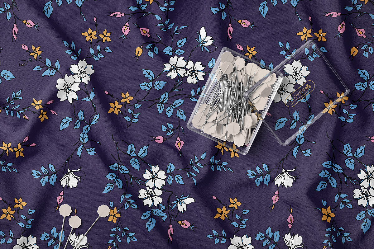 Vintage Wildflower Pattern Bundle, a Pattern Graphic by StudioGlouna (Photo 7 of 11)