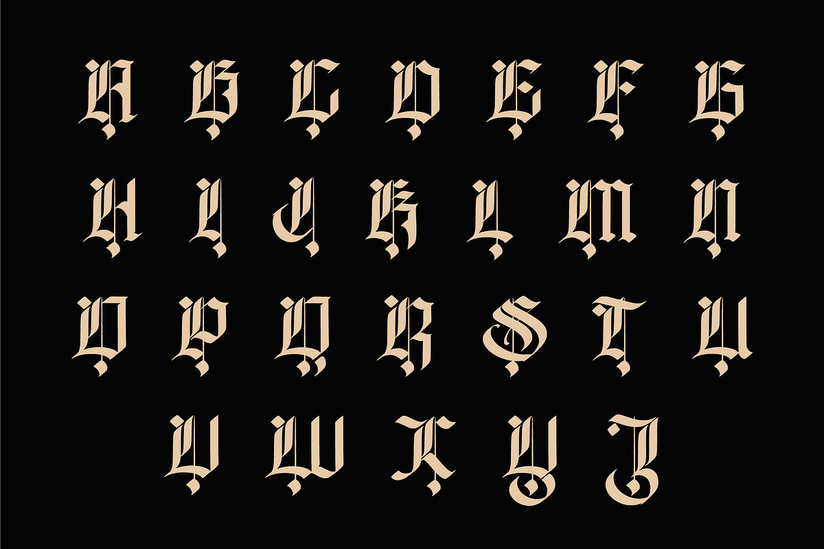 Yograde Gothic – Modern Blackletter, a Blackletter Font by Randi Irvan | Rvandtype (Photo 9 of 11)