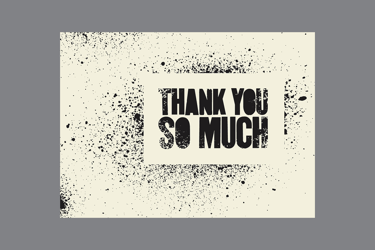 Thank You grunge vector cards set., a Background Graphic by PoPaShop (Photo 9 of 9)