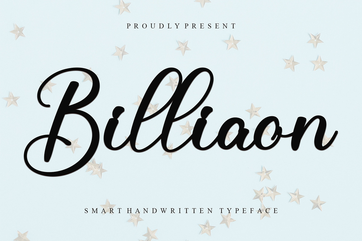 Billion, a Script Font by FreshTypeINK (Photo 1 of 6)