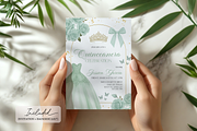 Mint Green Quinceanera Invitation, a Templates & Theme by VeliusCreativeStudio (Thumbnail 2 of 3)