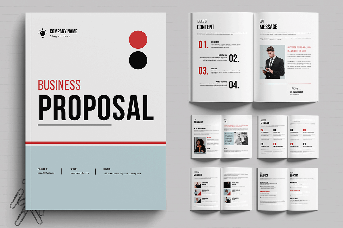 Corporate Business Proposal Template, a Brochure Template by MightyDesign (Photo 1 of 6)