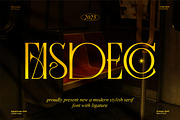 Fasdeco || Modern Stylish Serif Font, a Serif Font by Idea Studio (Thumbnail 1 of 10)