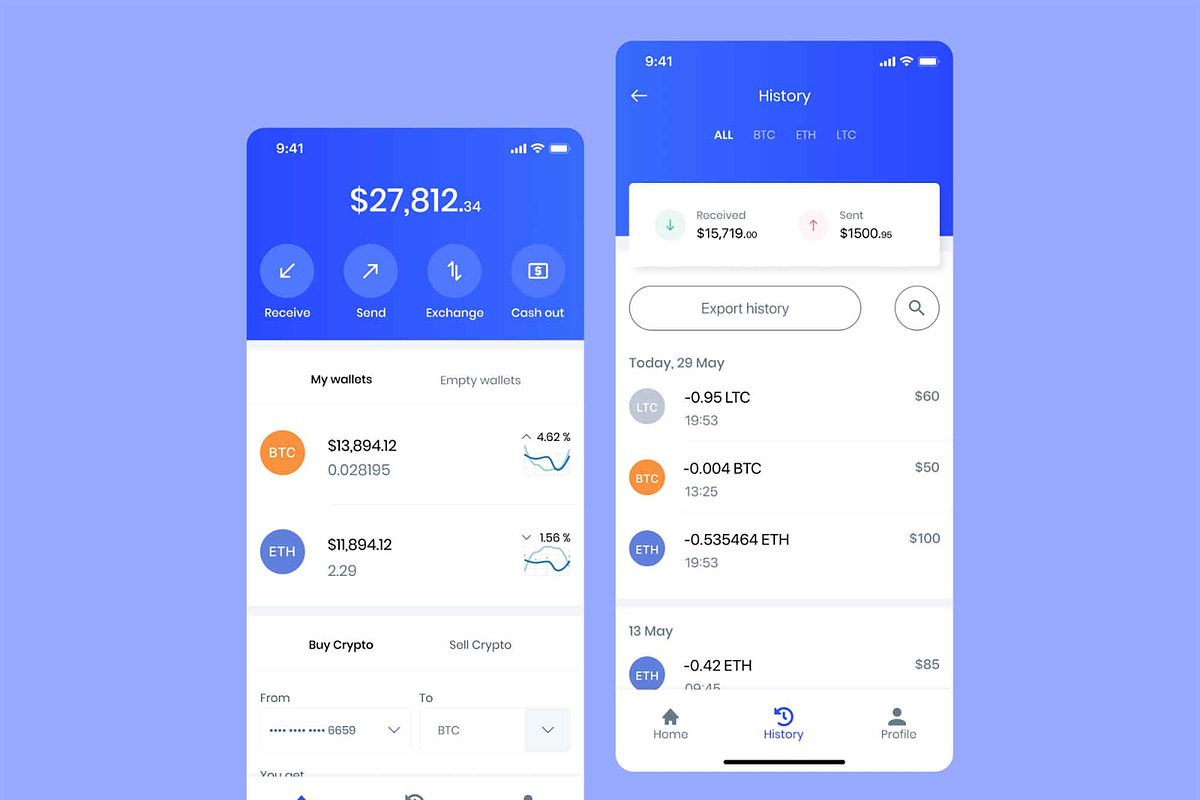 Crypto Exchange App Template, an App Template by INDERNEILk